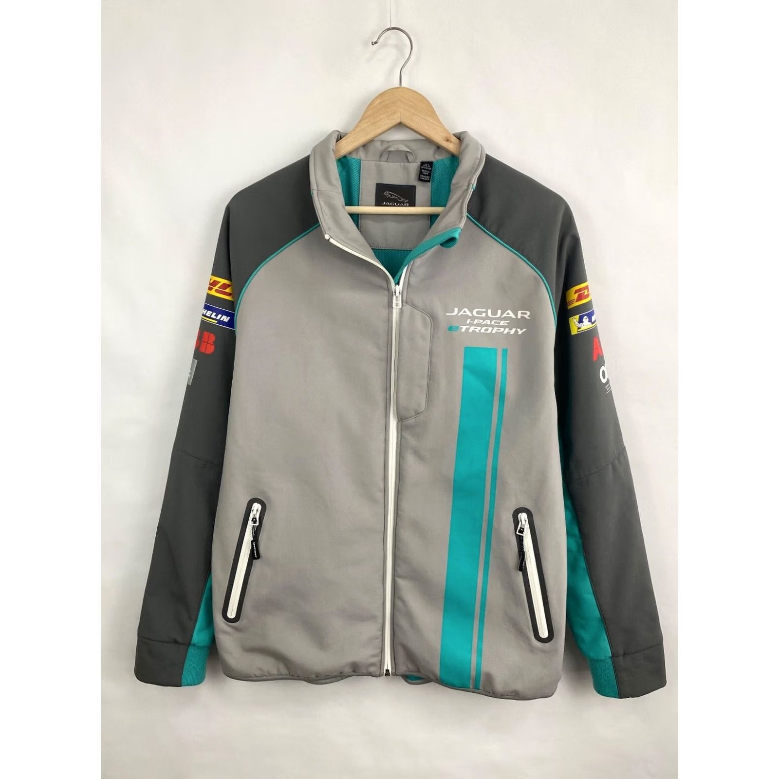 Vintage Jaguar I Pace eTrophy Nascar Racing Jacket Gray L Mens XS? Size US L / EU 52-54 / 3 - 3 Thumbnail