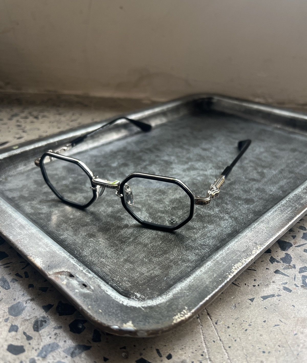 Chrome Hearts Chrome Hearts TATTERS BLACK/SILVER Glasses Size ONE SIZE - 2 Thumbnail