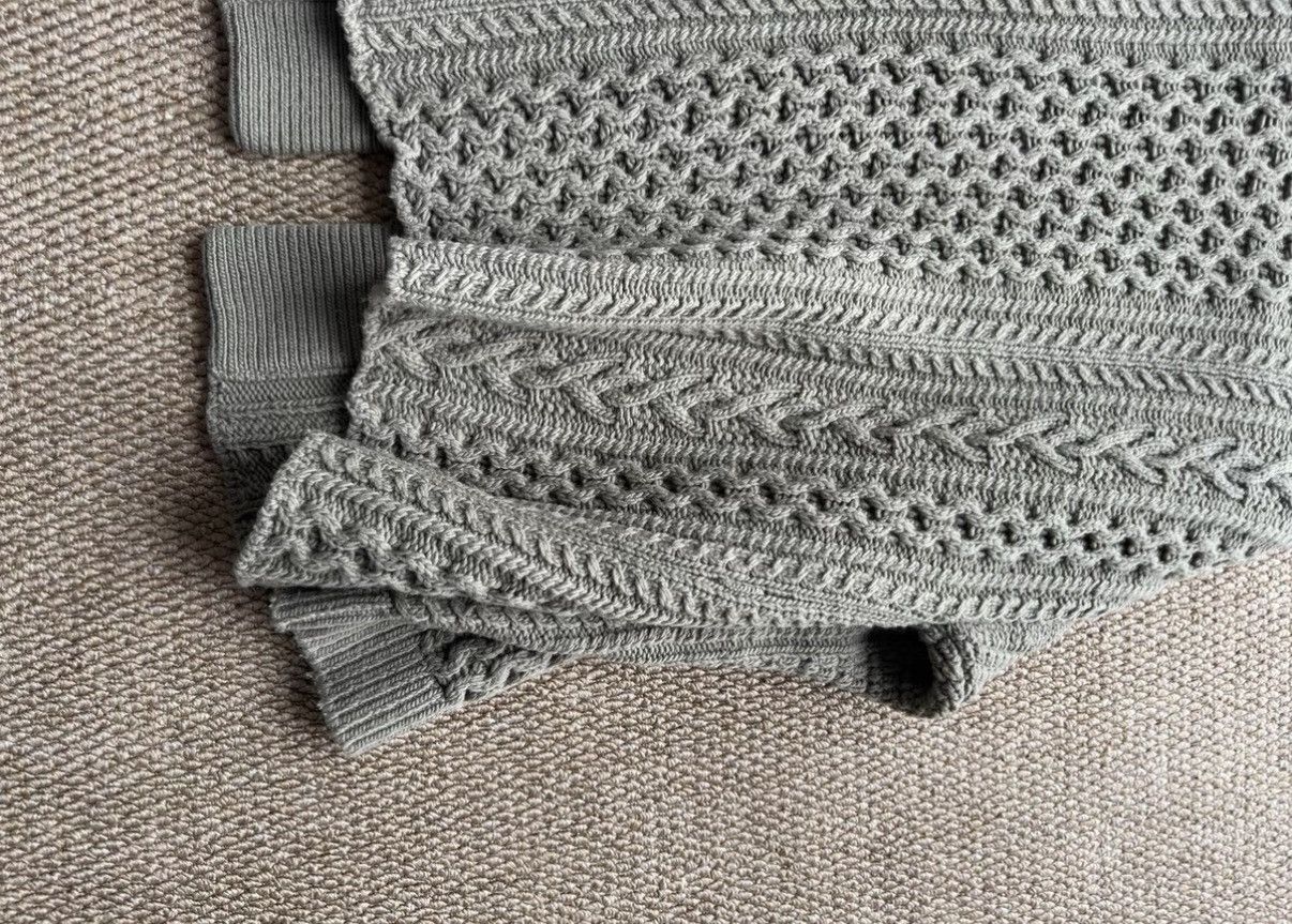 Auralee AURALEE Melange Wool Cable Knit CCardiga K23 Size US L / EU 52-54 / 3 - 8 Thumbnail