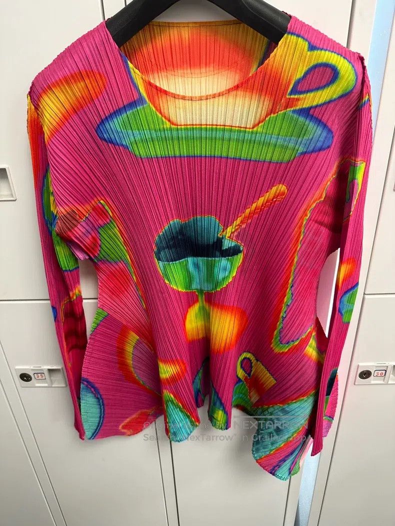 Issey Miyake Issey Miyake Pudding Peach Long Sleeve Size L / US 10 / IT 46 - 1 Thumbnail