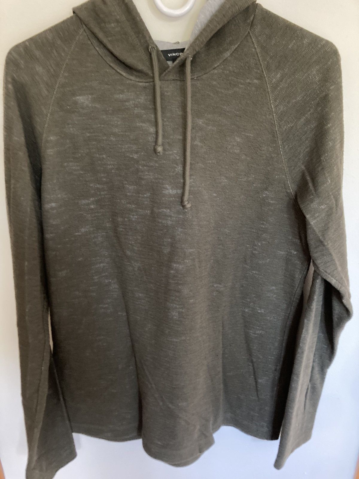 Vince Vince olive cotton lined hoodie Size US M / EU 48-50 / 2 - 1 Thumbnail