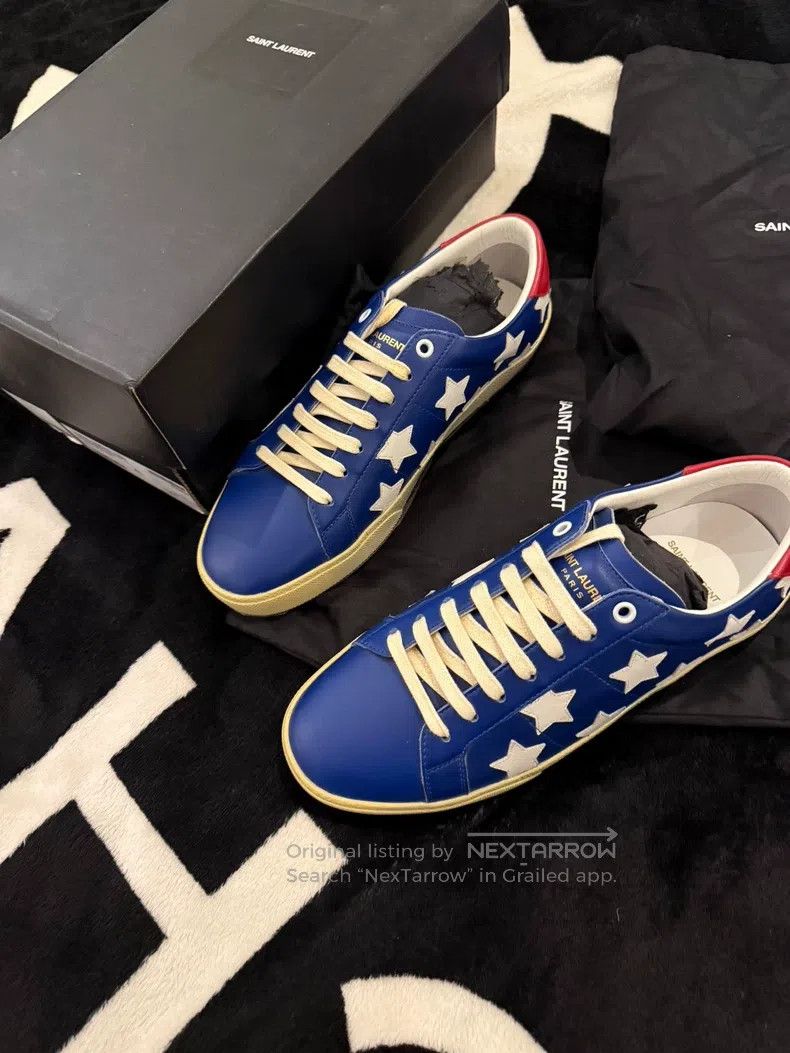 Saint Laurent Paris Saint Laurent Paris Blue Star Shoes i Size US 8 / EU 41 - 1 Thumbnail