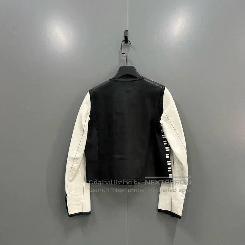 Fendi Fendi Geometric Pattern Printed Patchwork Leather Jacket Size XS / US 0-2 / IT 36-38 - 2 Thumbnail