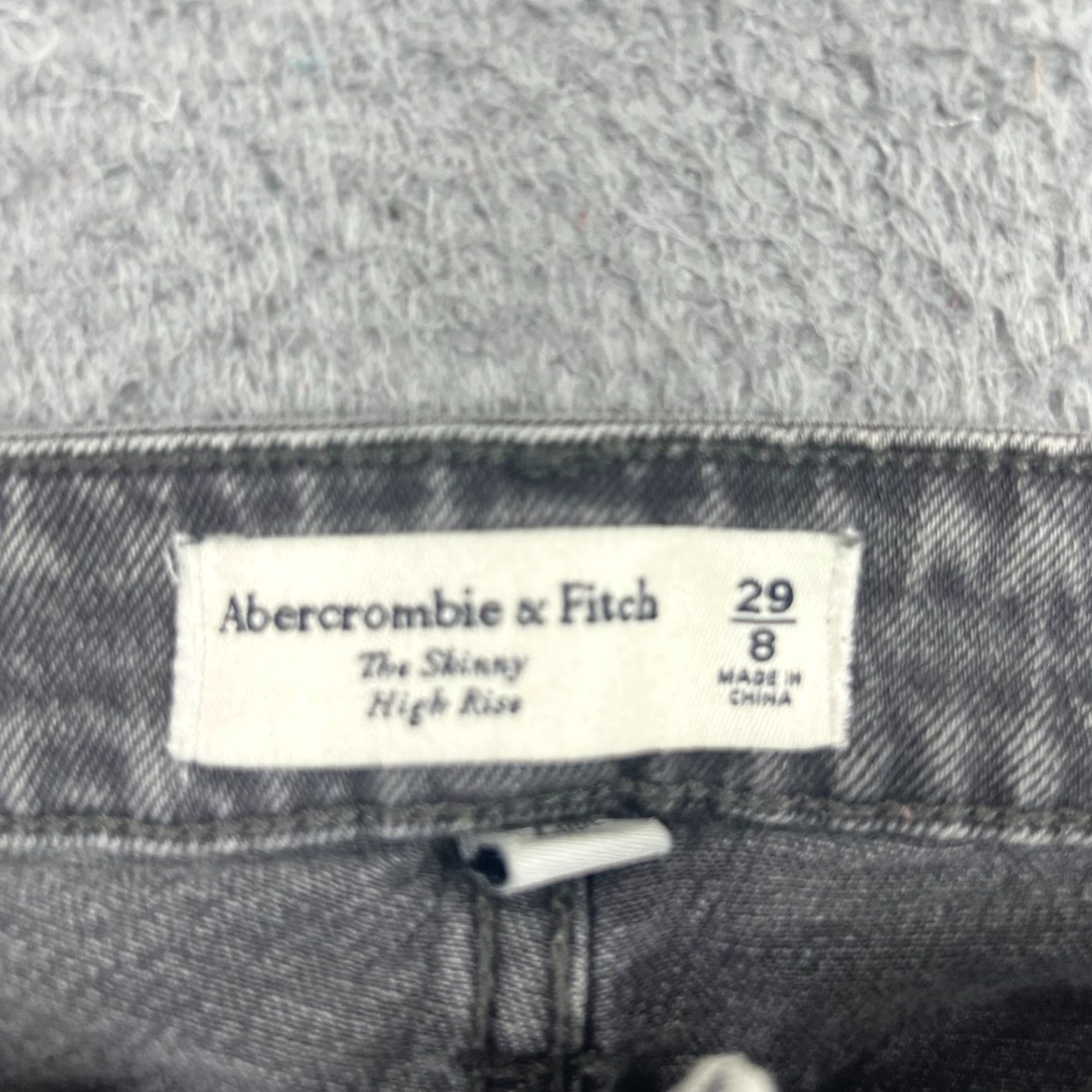 Abercrombie & Fitch Abercrombie & Fitch Jeans Slim The Skinny High Rise Womens Size 29/8 Black Denim 5-Pocket Design Jeans Size 29" - 6 Thumbnail