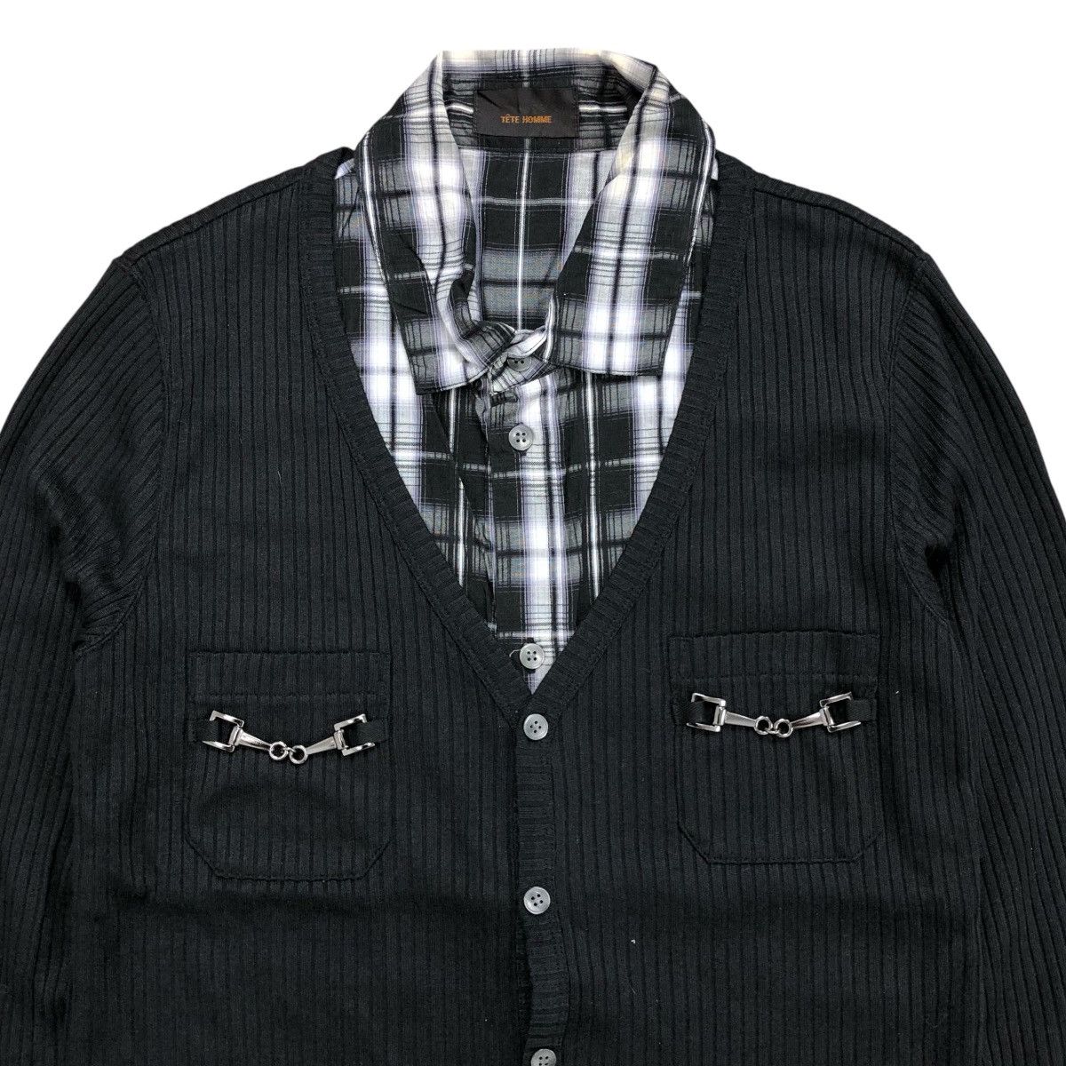 If Six Was Nine Tete Homme Issey Miyake Lgb Double Layer Long Button Shirt Size US M / EU 48-50 / 2 - 4 Thumbnail