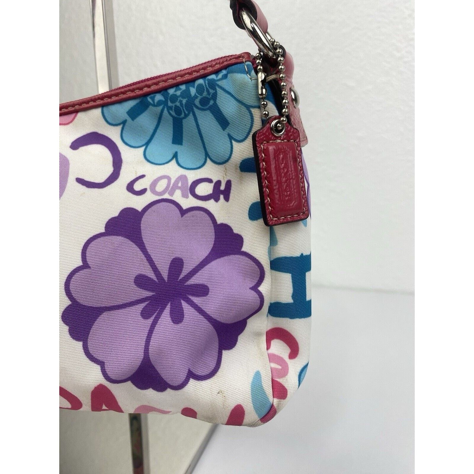 Coach Y2K Coach Floral Signature Poppy Shoulder Purse Bag Colorful Size ONE SIZE - 5 Thumbnail