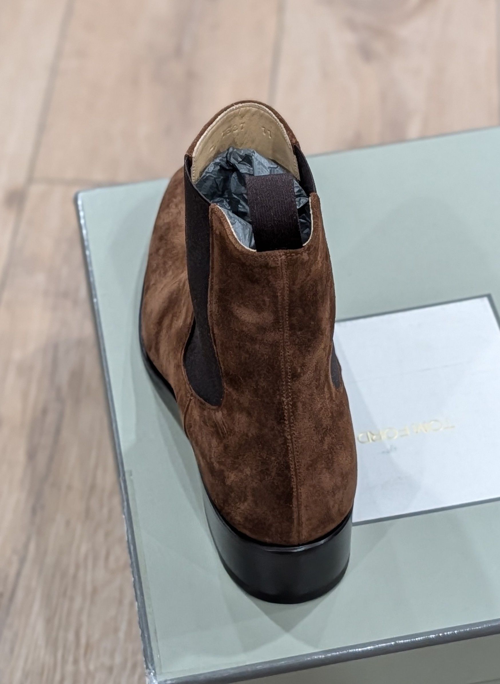Tom Ford TOM FORD Chelsea Suede Boots Burnt Brown US 11 Size US 11 / EU 44 - 4 Thumbnail
