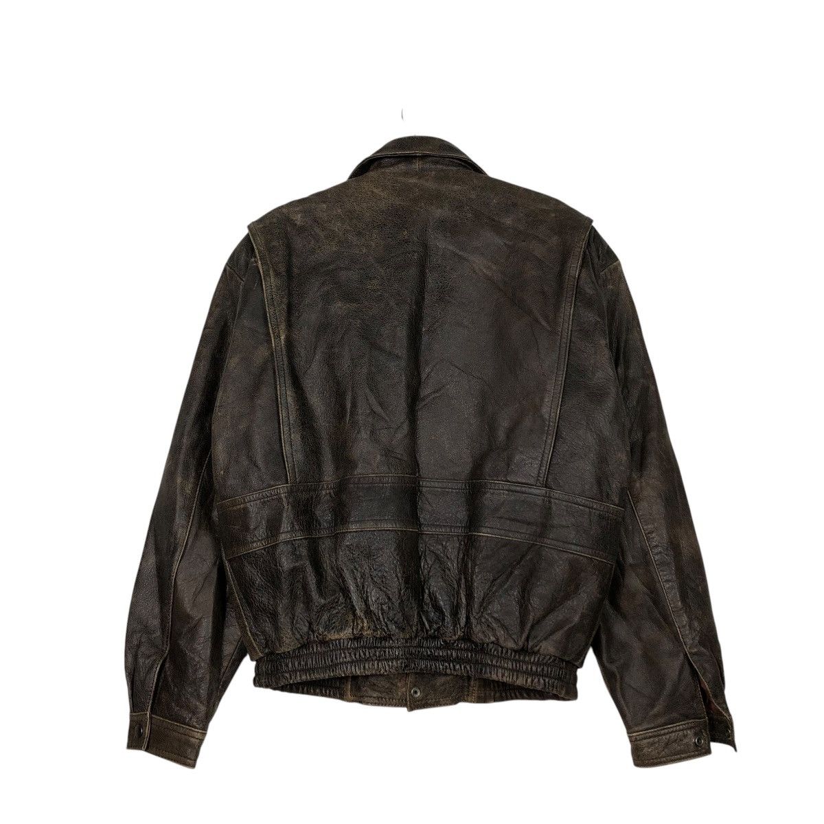 Japanese Brand 🔥VINTAGE LEATHER JACKET UNBRANDED JAPAN ISSEY MIYAKE Size US M / EU 48-50 / 2 - 10 Thumbnail