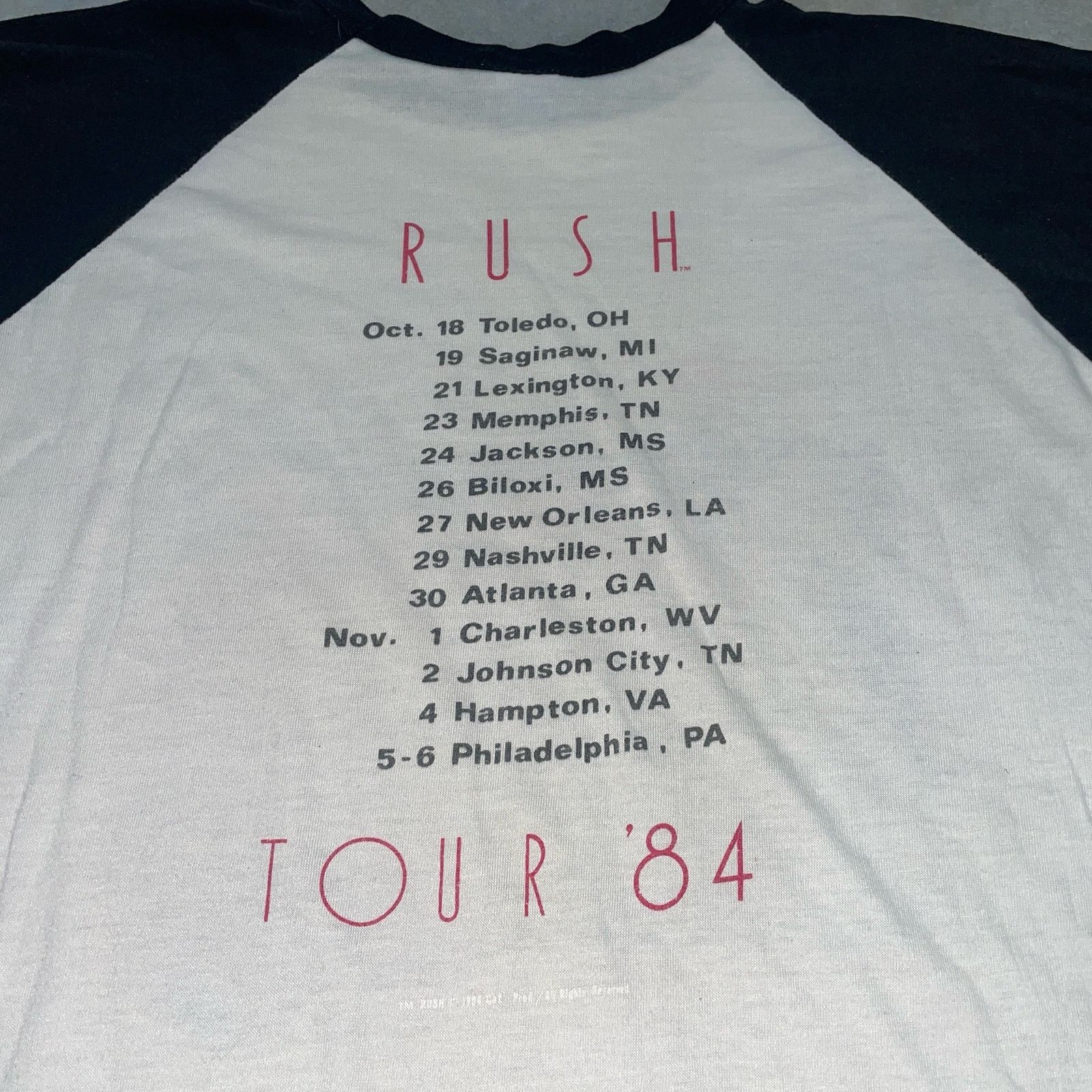 Other Rush Vintage 1984 Grace Under Pressure Raglan Baseball Style Size US S / EU 44-46 / 1 - 3 Thumbnail