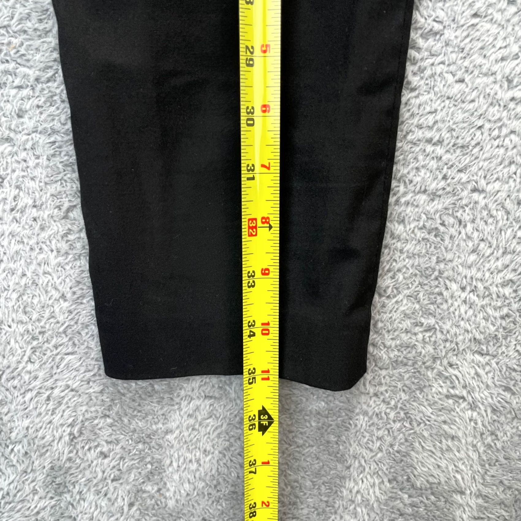 Uniqlo Uniqlo Pants Womens M Black Smart Ankle Rayon Stretch Cropped Tapered Leg Polyester Spandex Front Flat Front Pockets 26in Waist Size 32" / US 10 / IT 46 - 5 Thumbnail