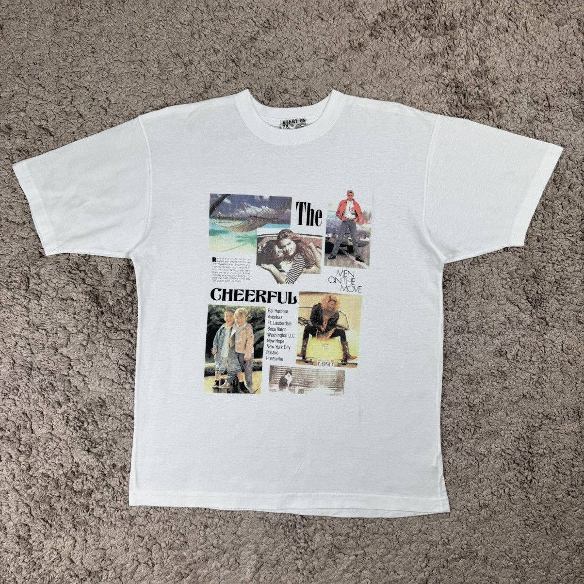 Vintage Vintage The Man On The Move “CHEERFUL” Photographic T-shirt Size US L / EU 52-54 / 3 - 1 Thumbnail
