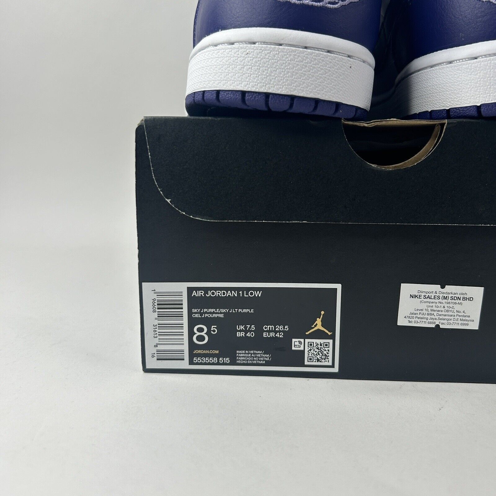 Nike Nike Shoes Air Jordan 1 Retro Low “Sky J Purple” 2024 Size US 8.5 / EU 41-42 - 5 Thumbnail