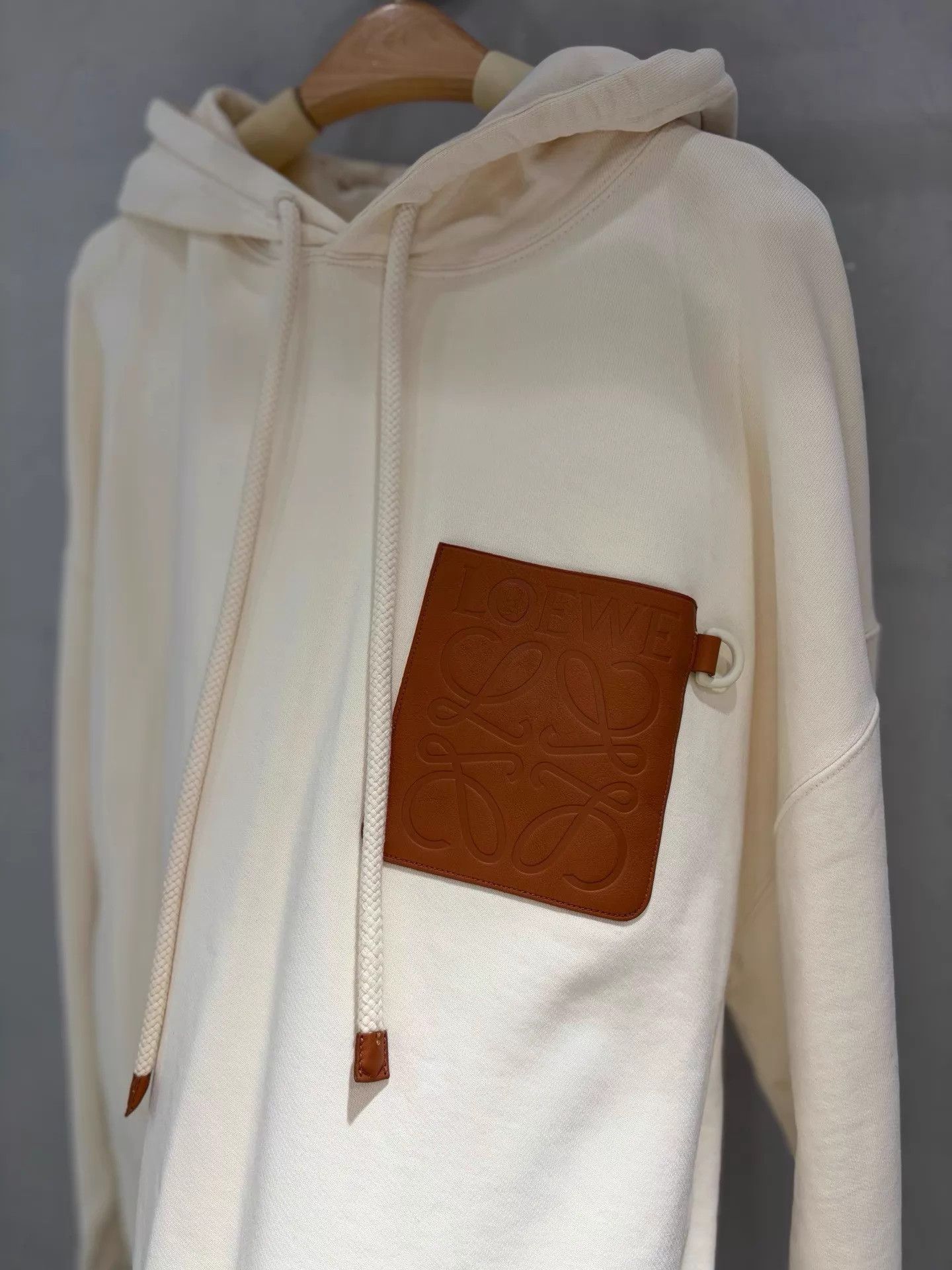 Loewe Loewe New Leather Patch Logo Hoodie Size L Like New Size US L / EU 52-54 / 3 - 2 Thumbnail