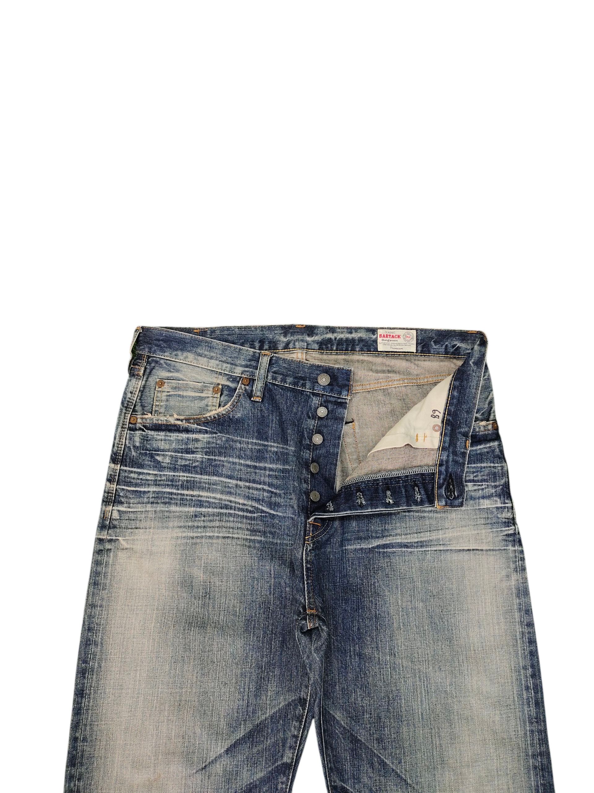 Kapital Vintage 90s Bartack Japan Selvedge Clawmark Distress Jeans Size US 35 - 6 Thumbnail