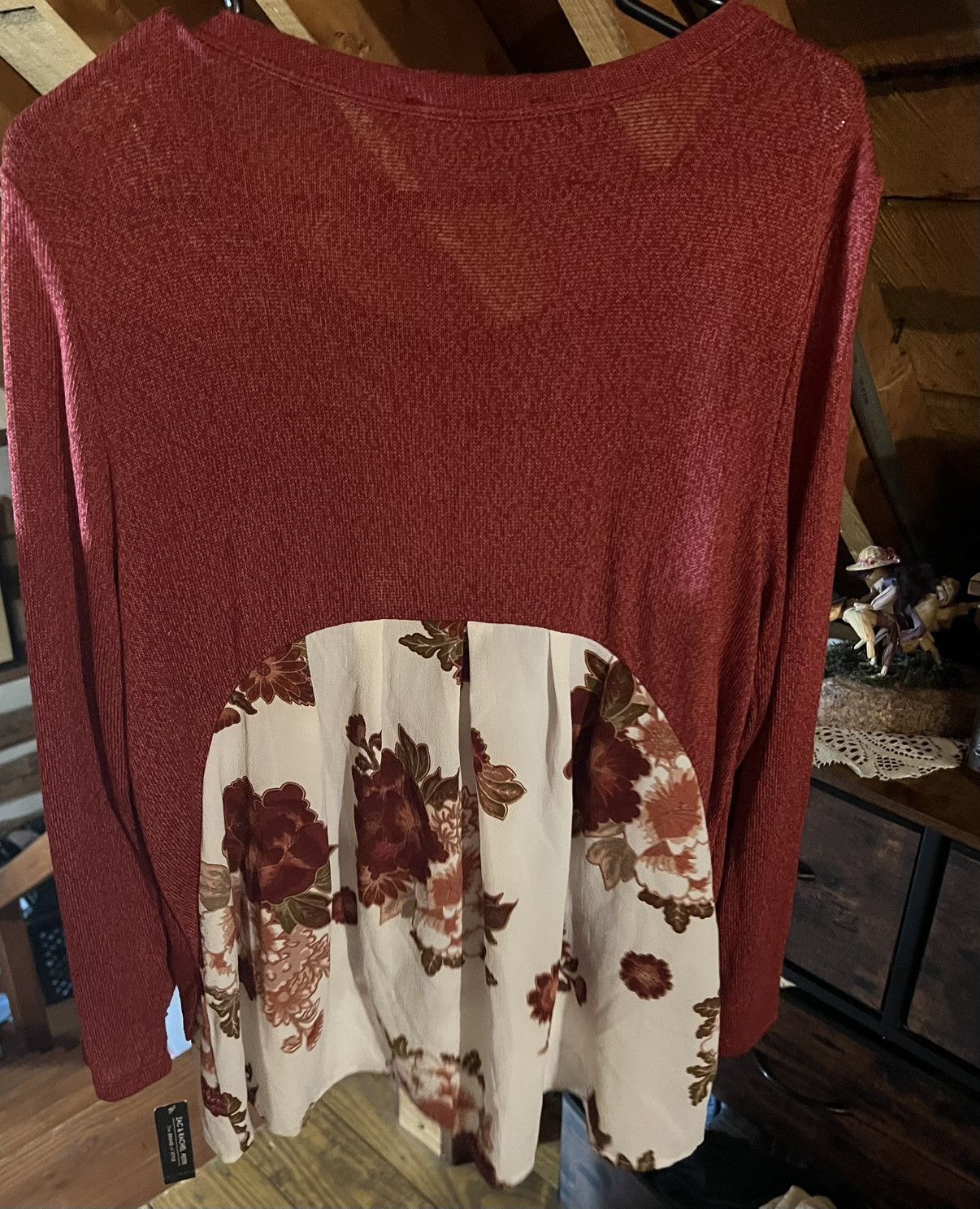 Other Zac & Rachel NWT Lightweight Top Blouse Floral Back Sz PL Size L / US 10 / IT 46 - 2 Thumbnail