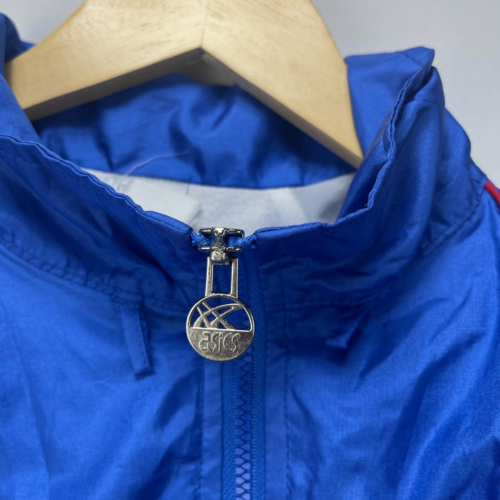 Asics Vintage '90s Asics Running Windbreaker Jacket Small Size US S / EU 44-46 / 1 - 4 Thumbnail