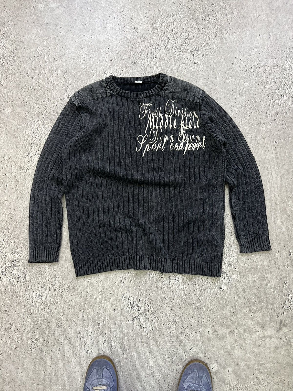 Hysteric Glamour × Japanese Brand VINTAGE Y2K Seditionaries Knitted Print 777 Stylish Sweater Size US L / EU 52-54 / 3 - 1 Thumbnail