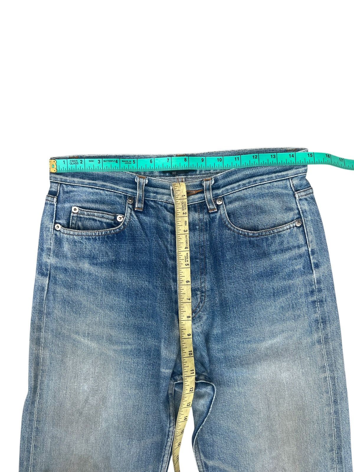 A.P.C. Vintage A.P.C. Japan Distress Dirty Mud Denim Selvedge Jeans Size US 29 - 2 Thumbnail