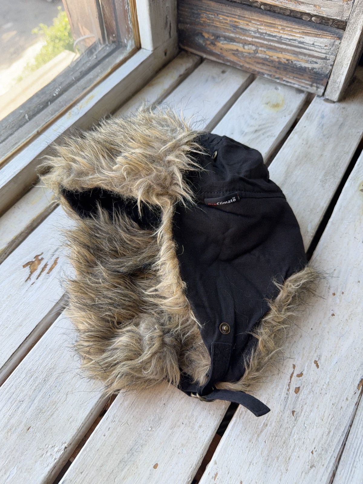 Vintage Y2K Vintage Fuzzy Hat Mohair knit Ushanka Trapper hat retro Size ONE SIZE - 2 Thumbnail