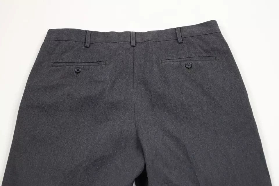 Lands' End × Vintage Vintage 90s Lands End Cotton Pleated Cuffed Wide Leg Pants Size US 38 / EU 54 - 9 Thumbnail
