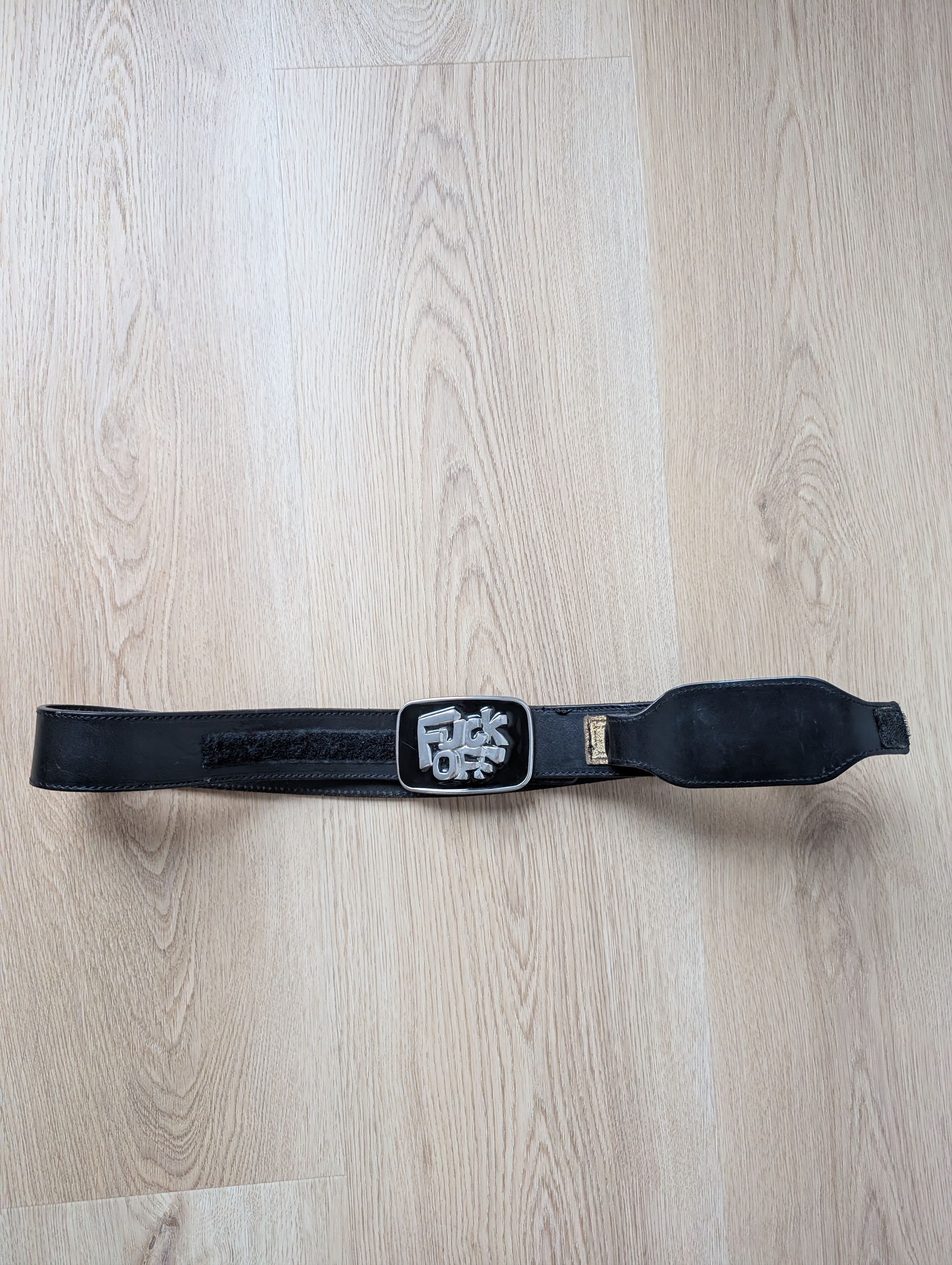 Dsquared2 Dsquared2 Vintage F$$K OFF Two Options Buckle Leather Belt Size ONE SIZE - 4 Thumbnail