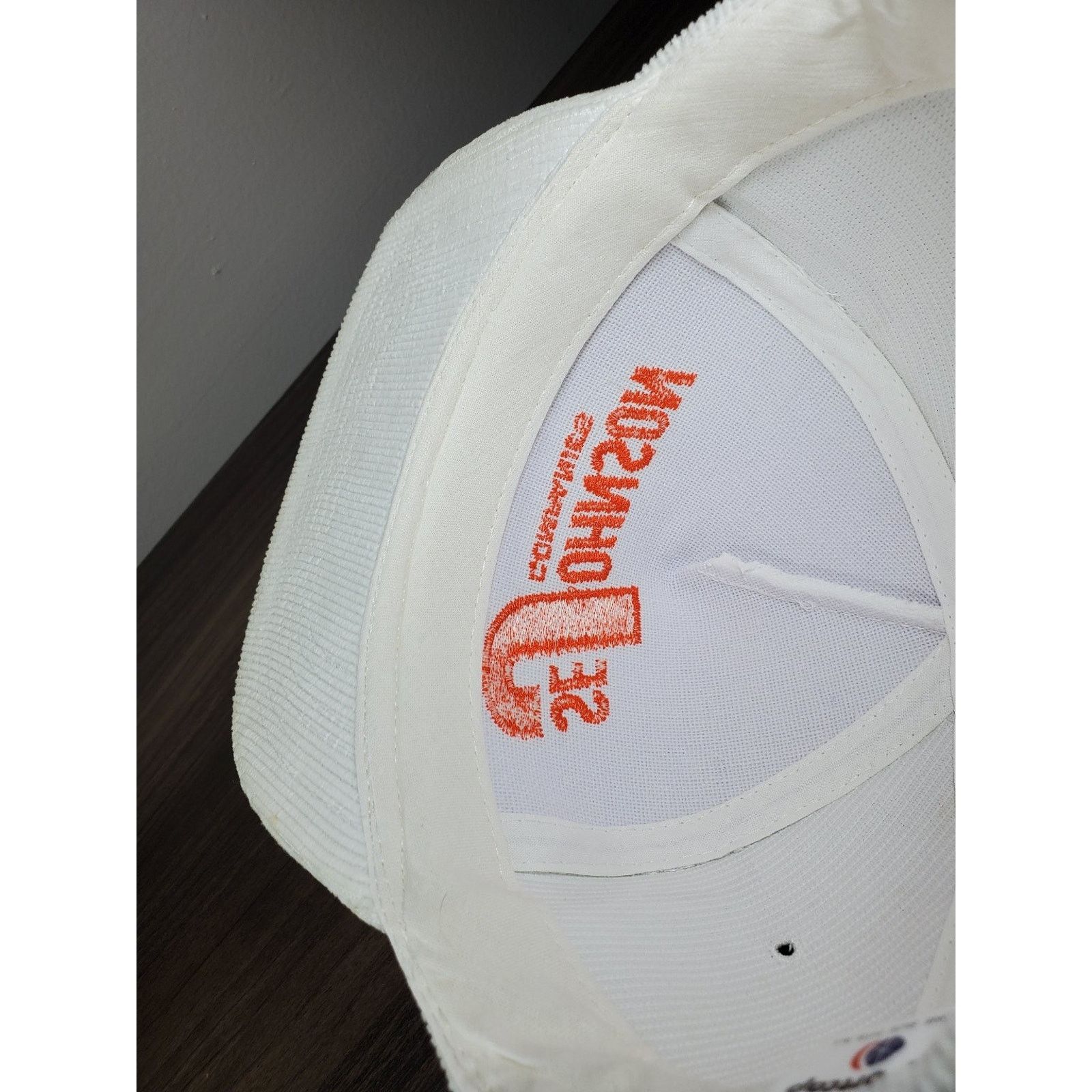 Vintage SE Johnson Companies White Corduroy Trucker Hat Snapback Cap Size ONE SIZE - 13 Thumbnail