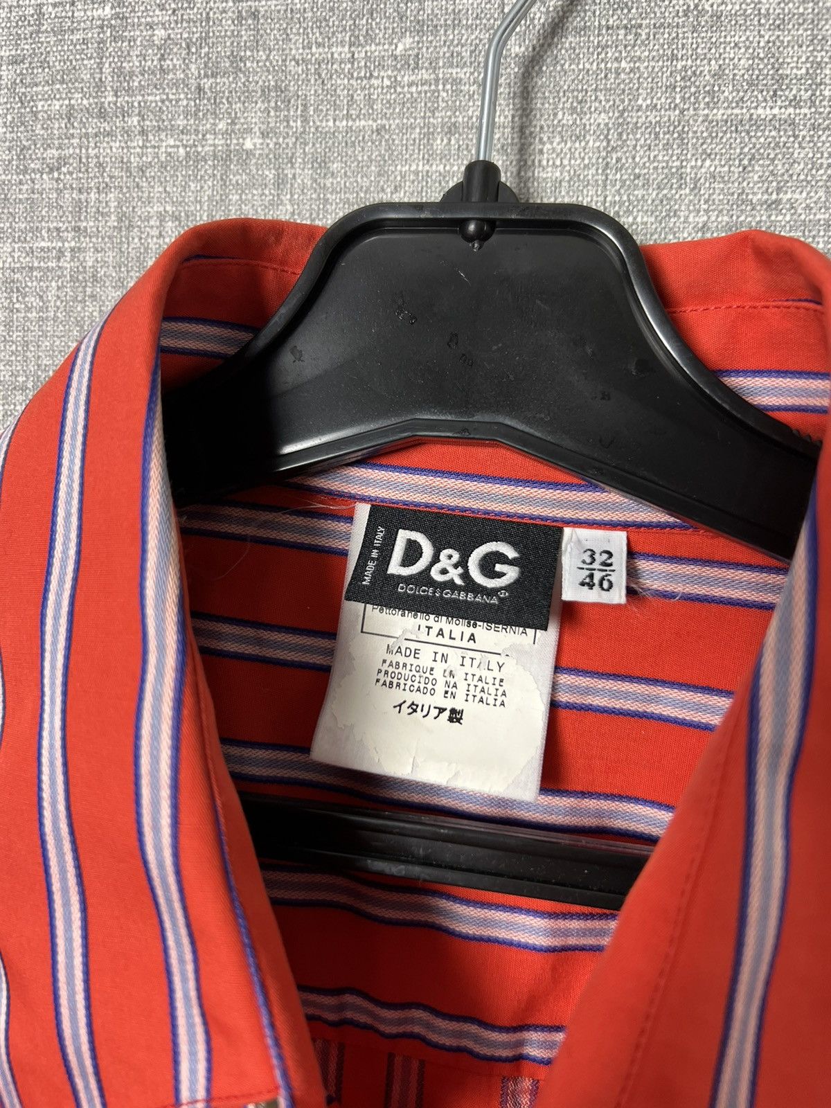 Dolce & Gabbana Dolce Gabbana Button Striped Shirt Big Logo Ultra Sports D&G Size US S / EU 44-46 / 1 - 20 Thumbnail