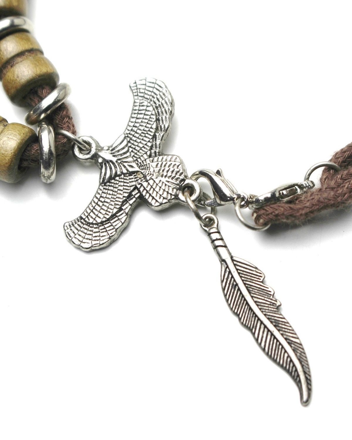 Vintage 2000S JAPANESE MADE EAGLE FEATHER PENDENT NECKLACE BRACELET Size ONE SIZE - 5 Thumbnail