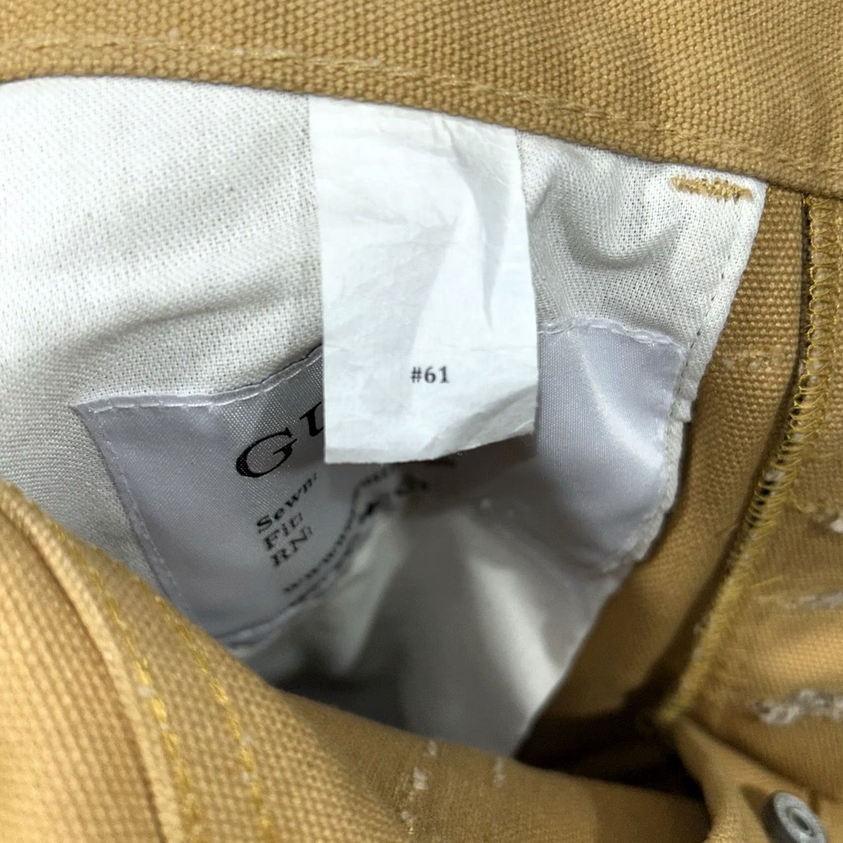 Gustin Gustin #61 Beast Duck Canvas Wheat Pant Slim Fit 20 Oz Men’s 26x31 Slim 26 Wheat Jeans Men Size US 26 / EU 42 - 6 Thumbnail