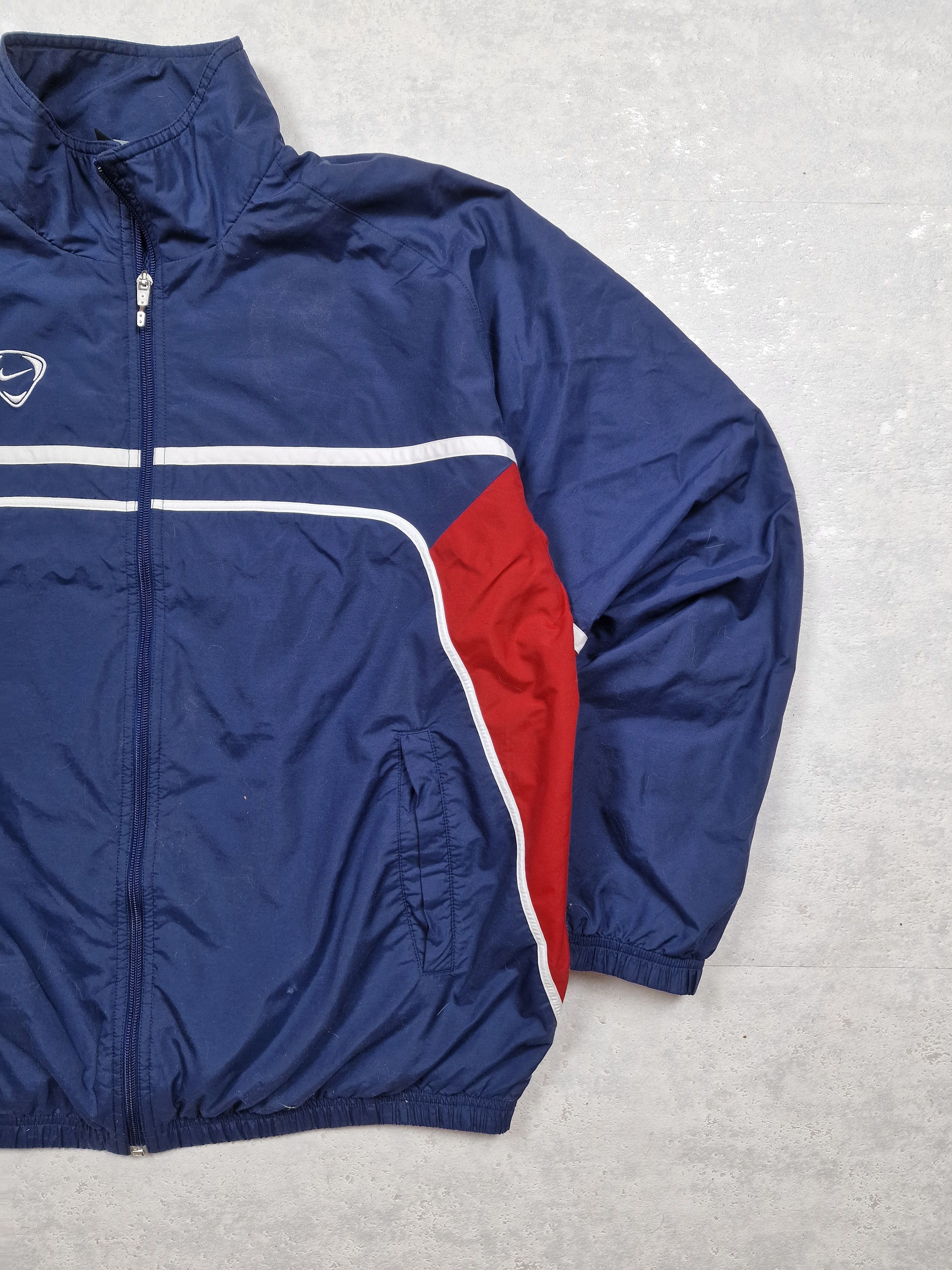 Nike 00s Nike Retro Logo Vintage Y2K Oversize Hylon Retro Jacket Size US L / EU 52-54 / 3 - 3 Thumbnail