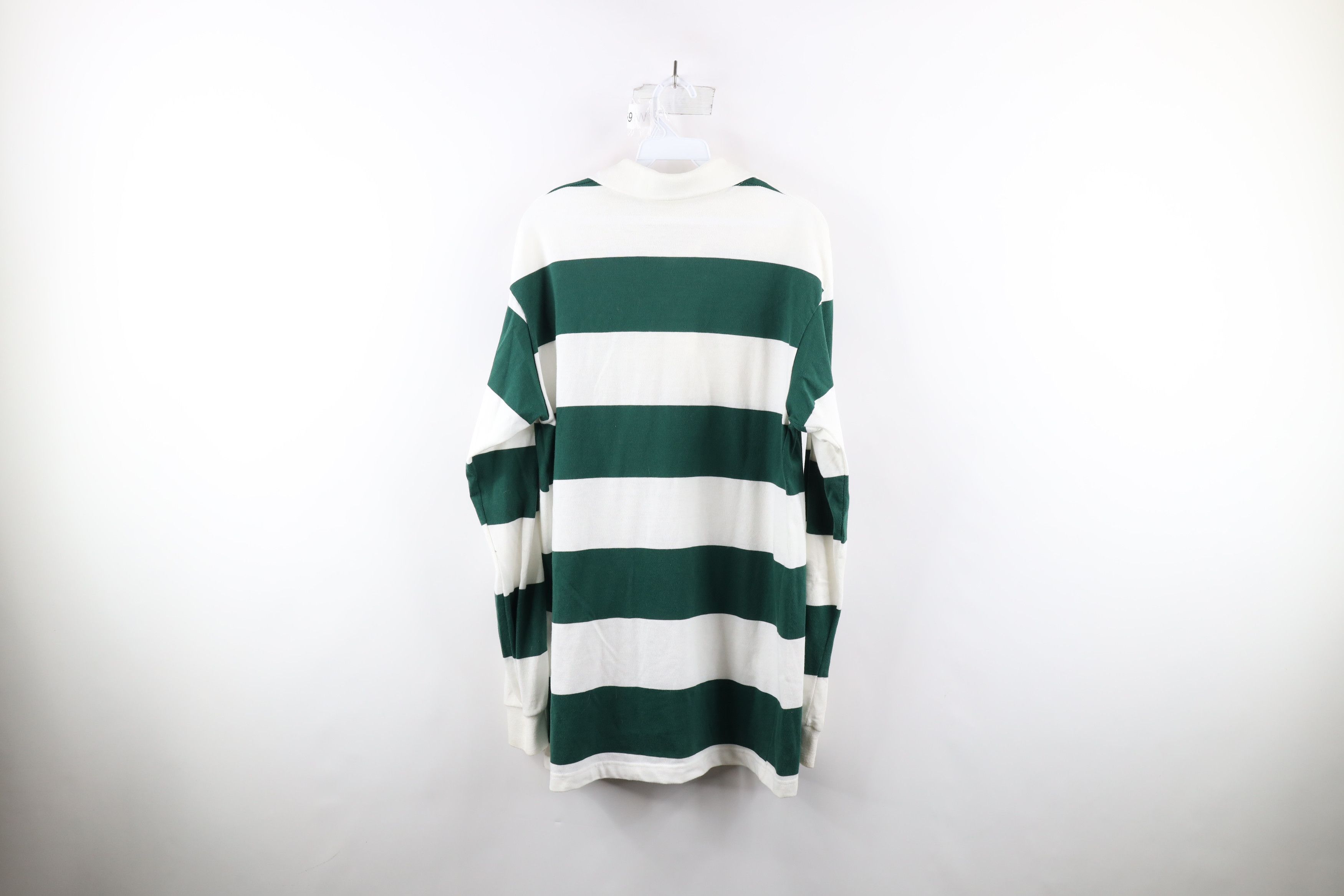 Vintage Vintage 90s Streetwear Striped Long Sleeve Rugby Polo USA Size US L / EU 52-54 / 3 - 9 Thumbnail
