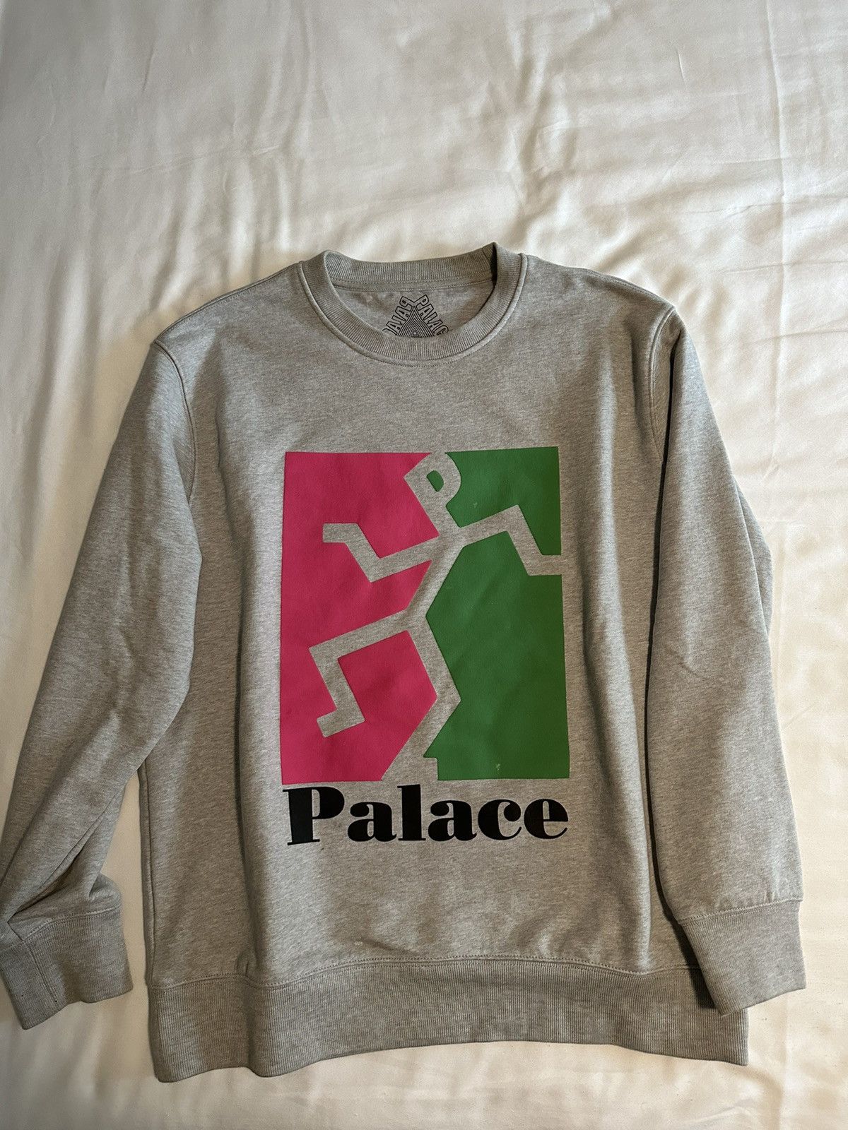 image of Palace Grey Sweatshirt, Men's (Size Large)