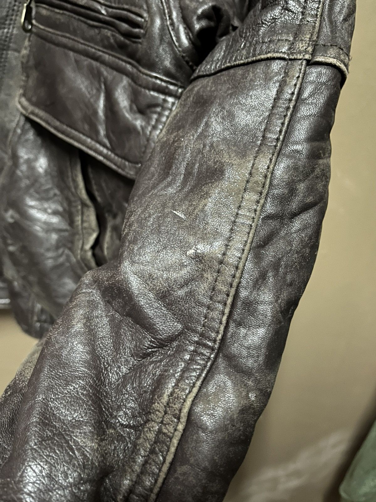 Japanese Brand WIND ARMOR LEATHER HEAVY JACKET by Pelle sports Size US L / EU 52-54 / 3 - 5 Thumbnail