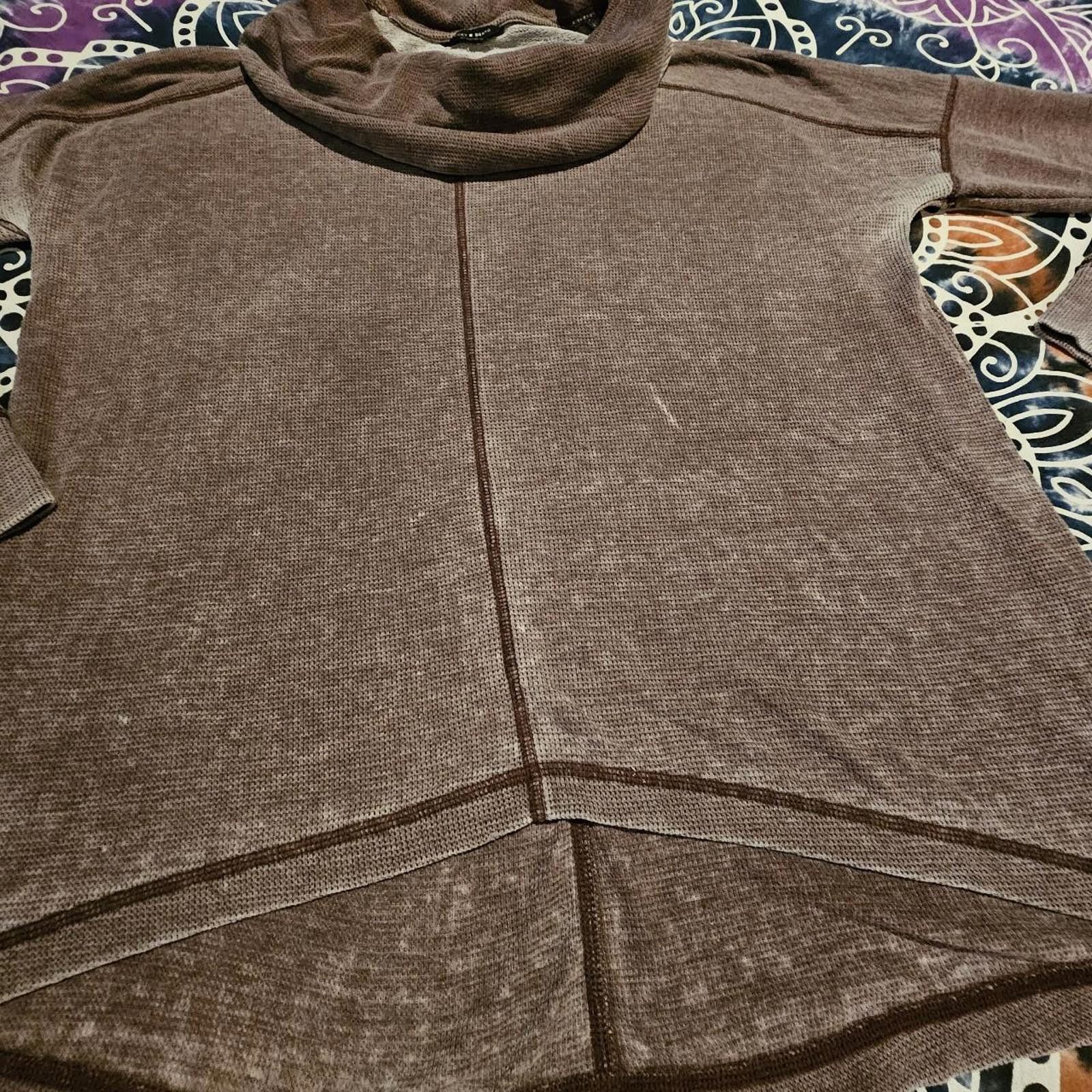 Lucky Brand Lucky Brand Women's Burgundy Sweatshirt Size M / US 6-8 / IT 42-44 - 3 Thumbnail