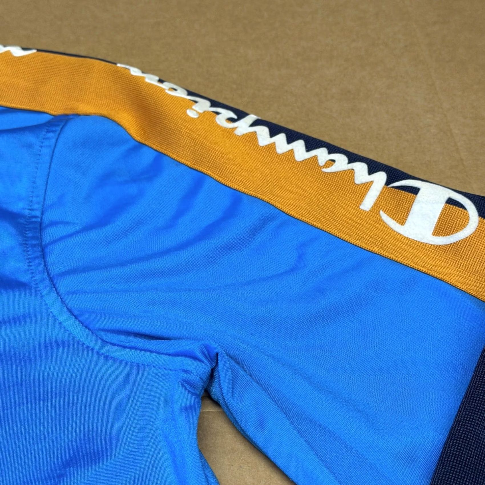Champion Champion Jacket Mens Small Blue Colorblock Track Full Zip Logo Tape Athletic Size US S / EU 44-46 / 1 - 5 Thumbnail