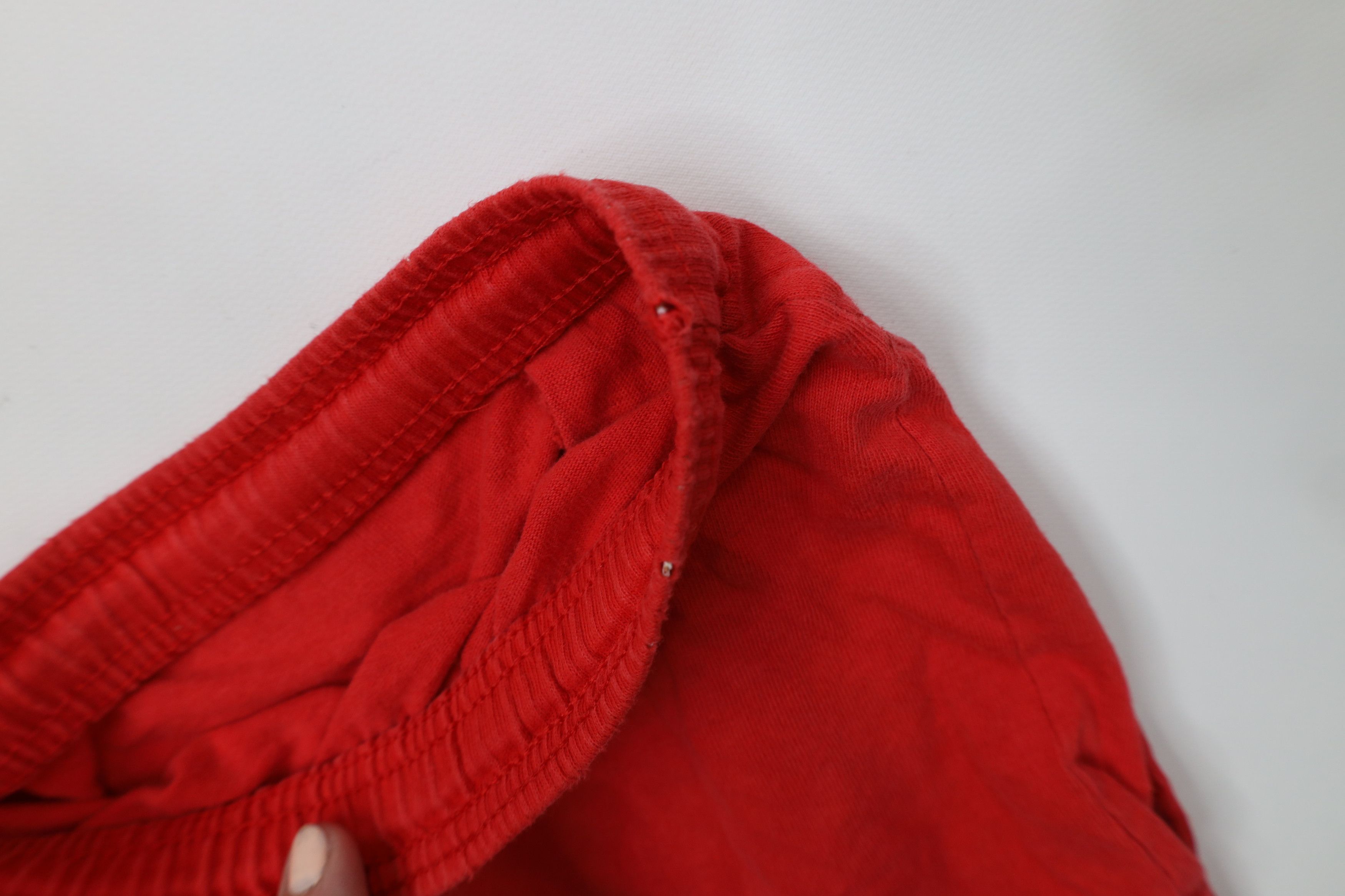 Vintage Vintage 90s Chicago Bulls Basketball Shorts AS IS Red USA Size US 34 / EU 50 - 15 Thumbnail