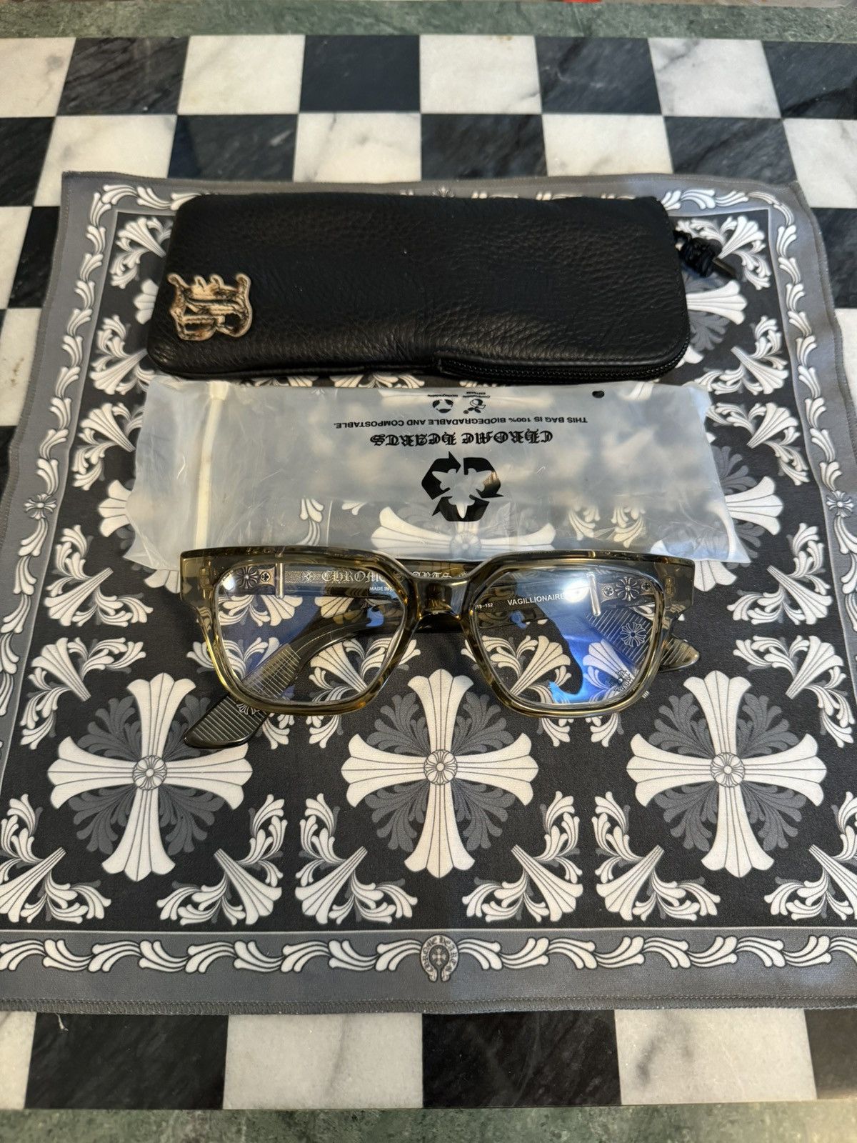 Pre-owned Chrome Hearts Vagillionaire Ii In Black