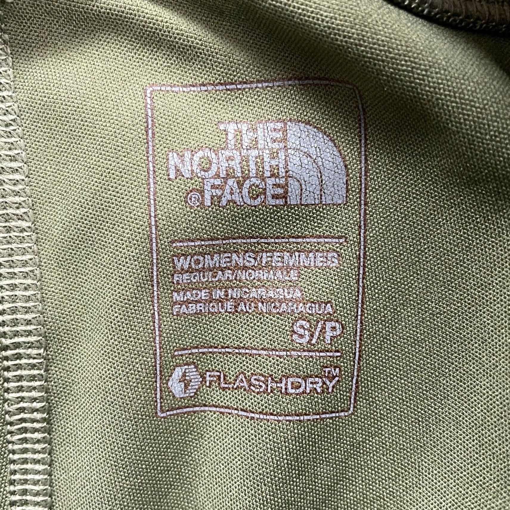 The North Face VINTAGE The North Face Flash Dry Compression Leggings Women Small Green Black Active Gym Size 28" / US 6 / IT 42 - 4 Thumbnail