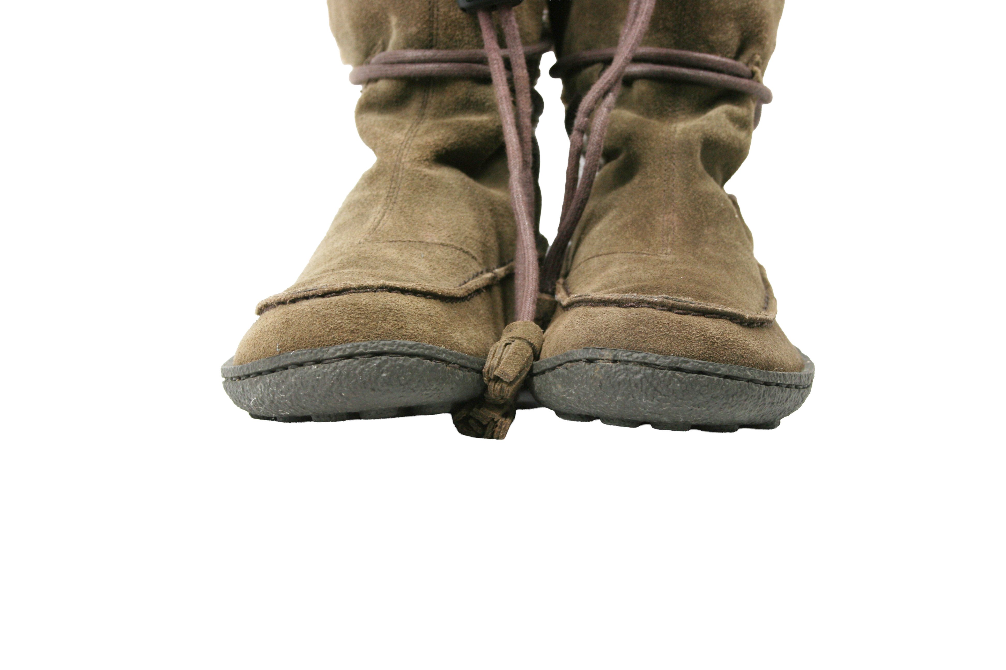 Camper 00S Y2K Goblin Faux Fur Lined Suede Boots Vintage Size US 7 / IT 37 - 5 Thumbnail