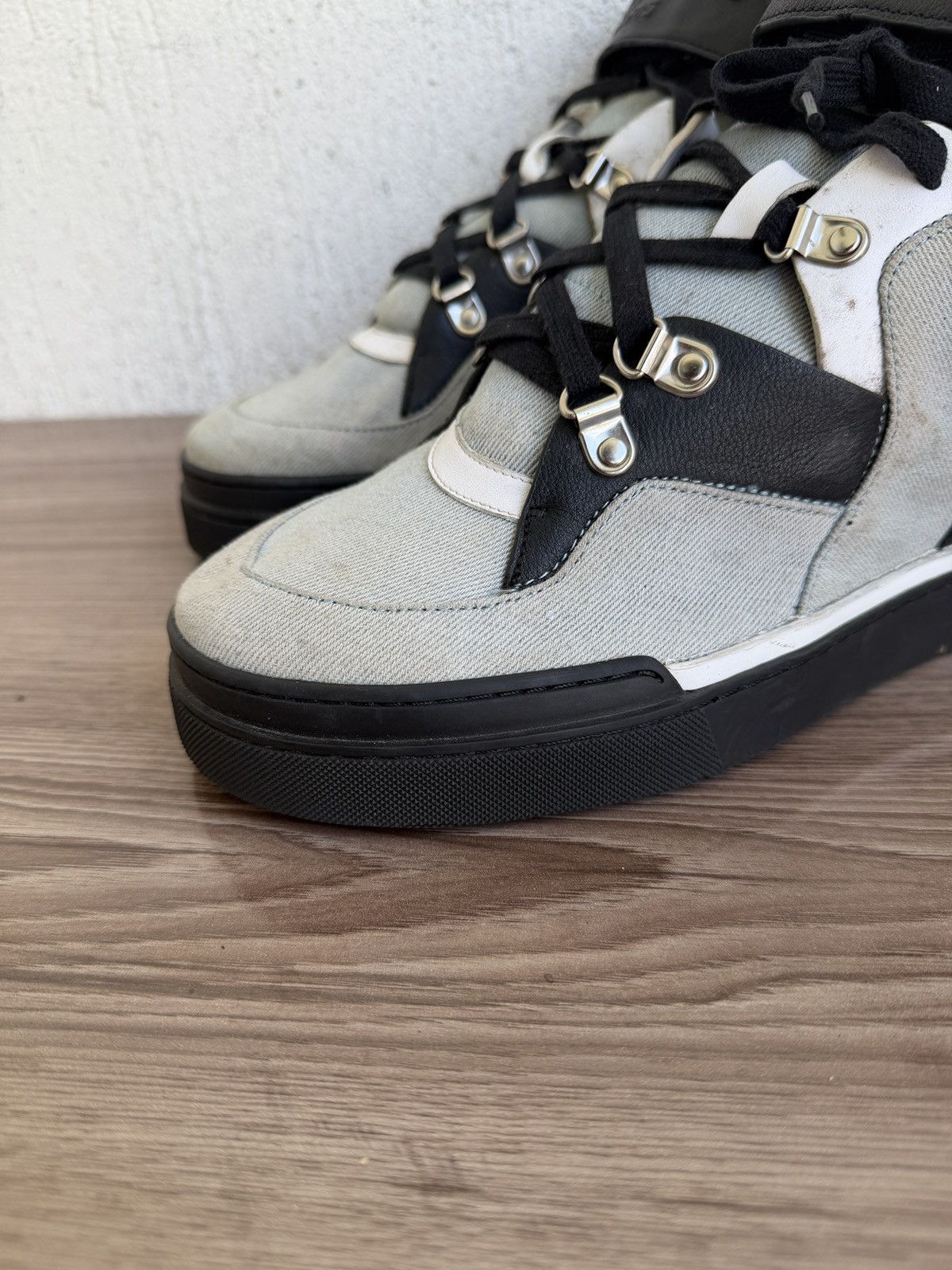 Balmain Denim Balmain log Sneaker Size US 6.5 / EU 39-40 - 6 Thumbnail