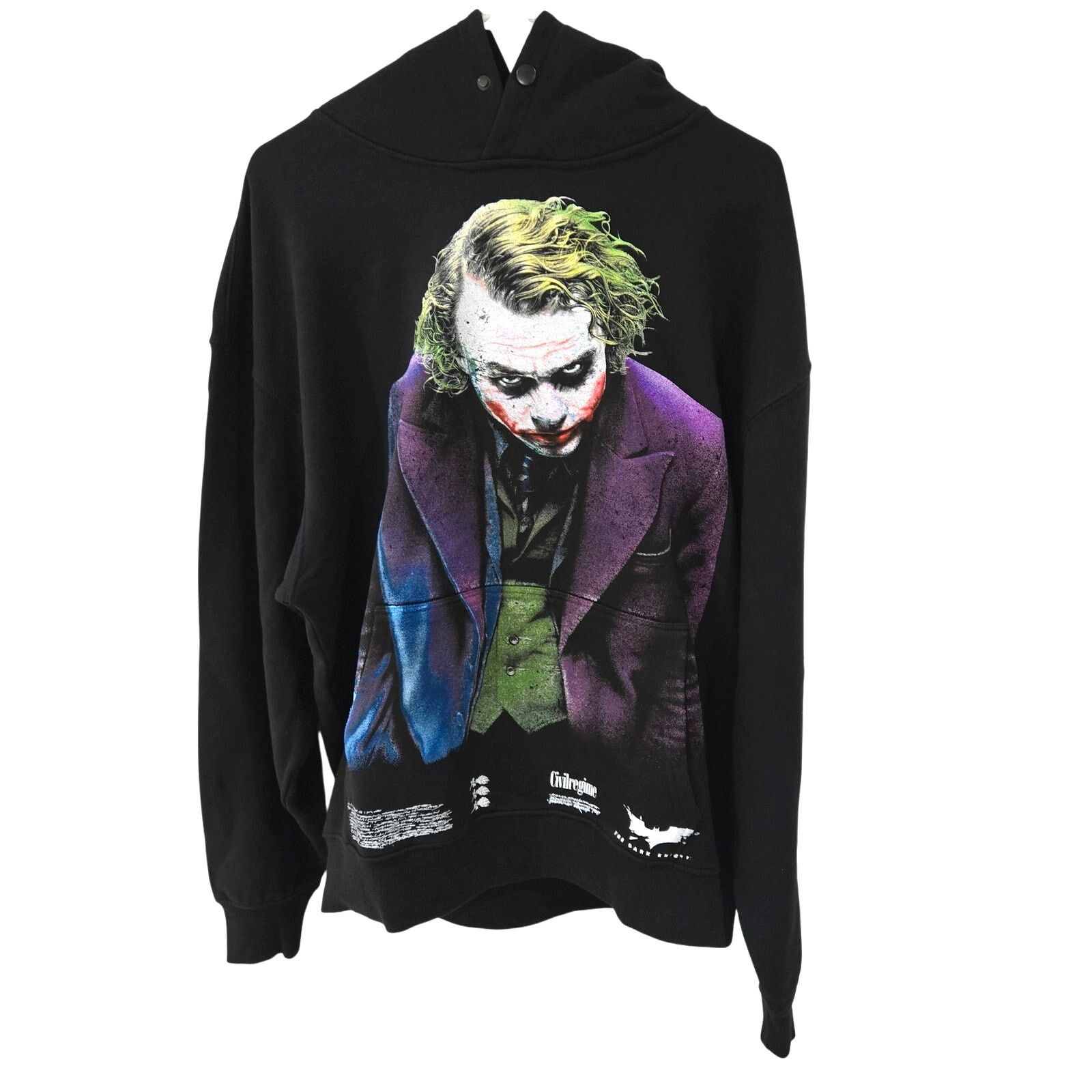 Civil Regime Civil Regime Sz Large Batman Heath Ledger Jokers World Hood Size US L / EU 52-54 / 3 - 1 Thumbnail