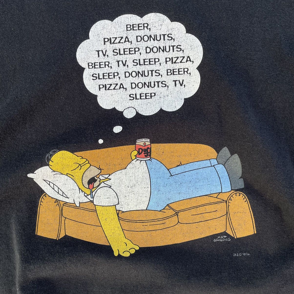 The Simpsons × Vintage Vintage The Simpson T-shirts Homer Big Logo 90s Streetwear M Size US M / EU 48-50 / 2 - 6 Thumbnail