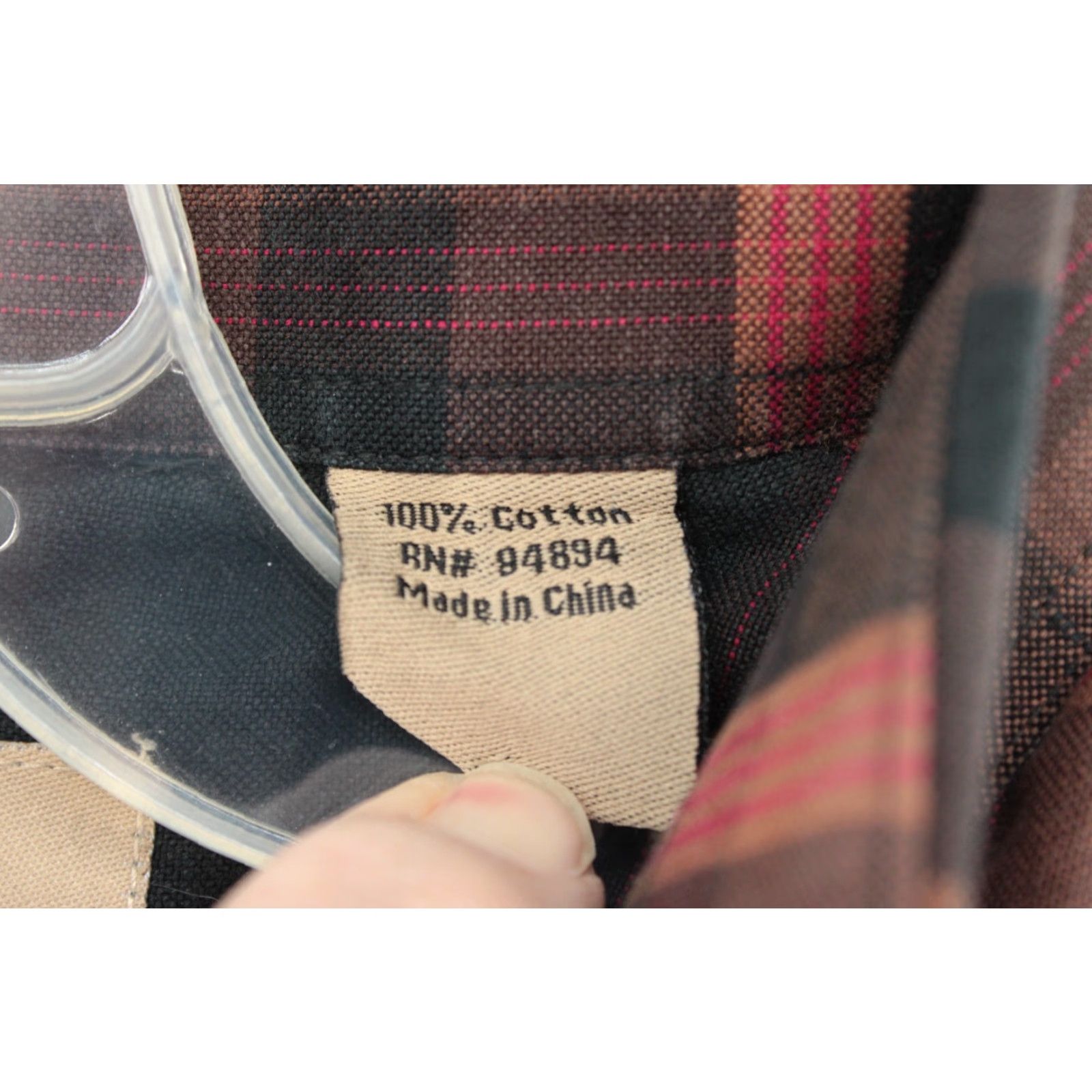 Vintage Larry Mahan Shirt Men's Large Long Sleeve Western Plaid Button Down 100% Cotton Size US L / EU 52-54 / 3 - 7 Thumbnail