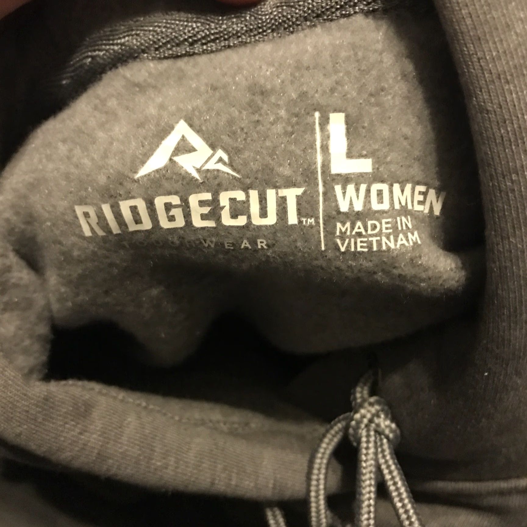Vintage Grays Ridgecut Toughwear Sweatshirt Hoodie Women's Gray Heavyweight Workwear L Pullover Logo Hoodie Size L / US 10 / IT 46 - 2 Thumbnail