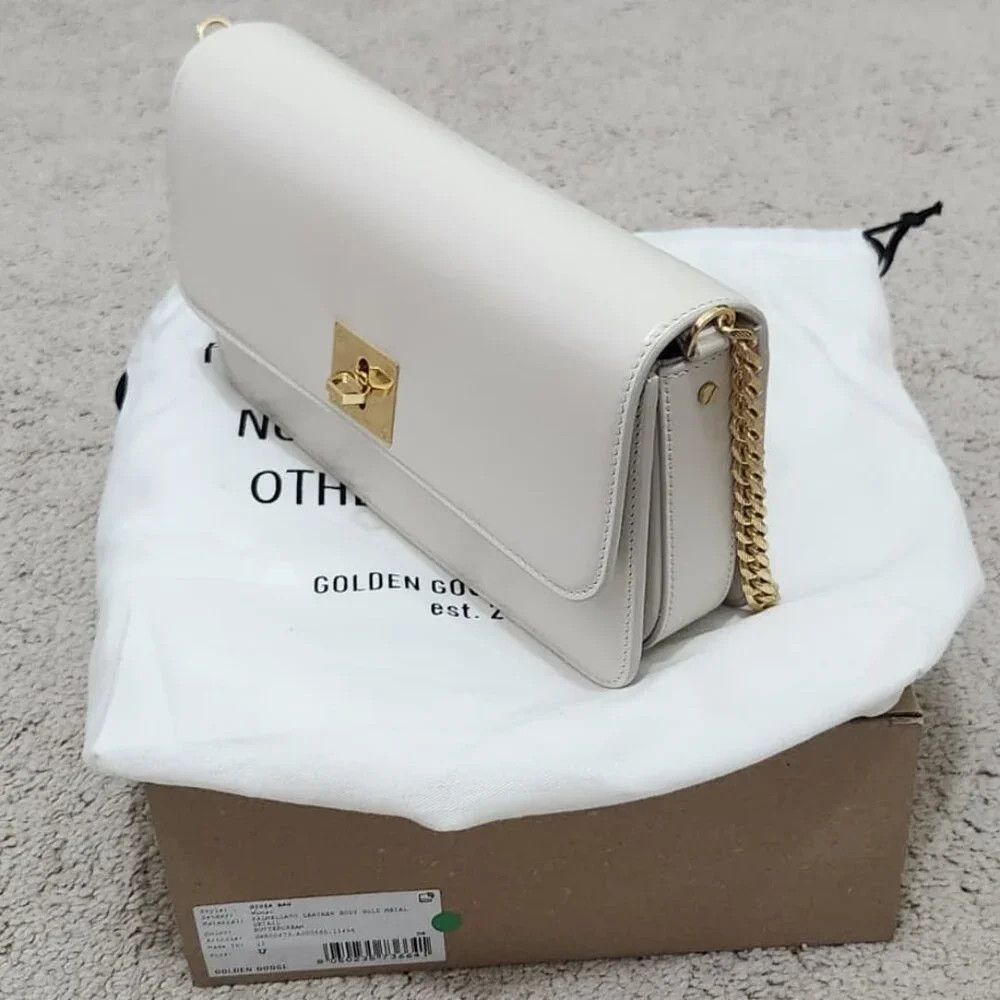 Golden Goose Golden Goose Gioia Bag in butter-colored boarded leather Size ONE SIZE - 5 Thumbnail