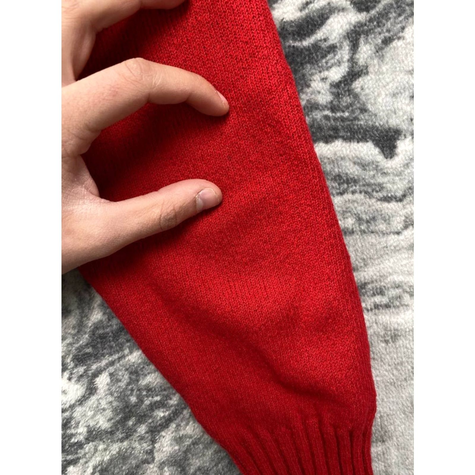 Versace VINTAGE Versace Jeans Couture Medusa Knit Sweater Men XL Red 90s Logo Pullover Knit Wool Sweater Mens Size US XL / EU 56 / 4 - 5 Thumbnail