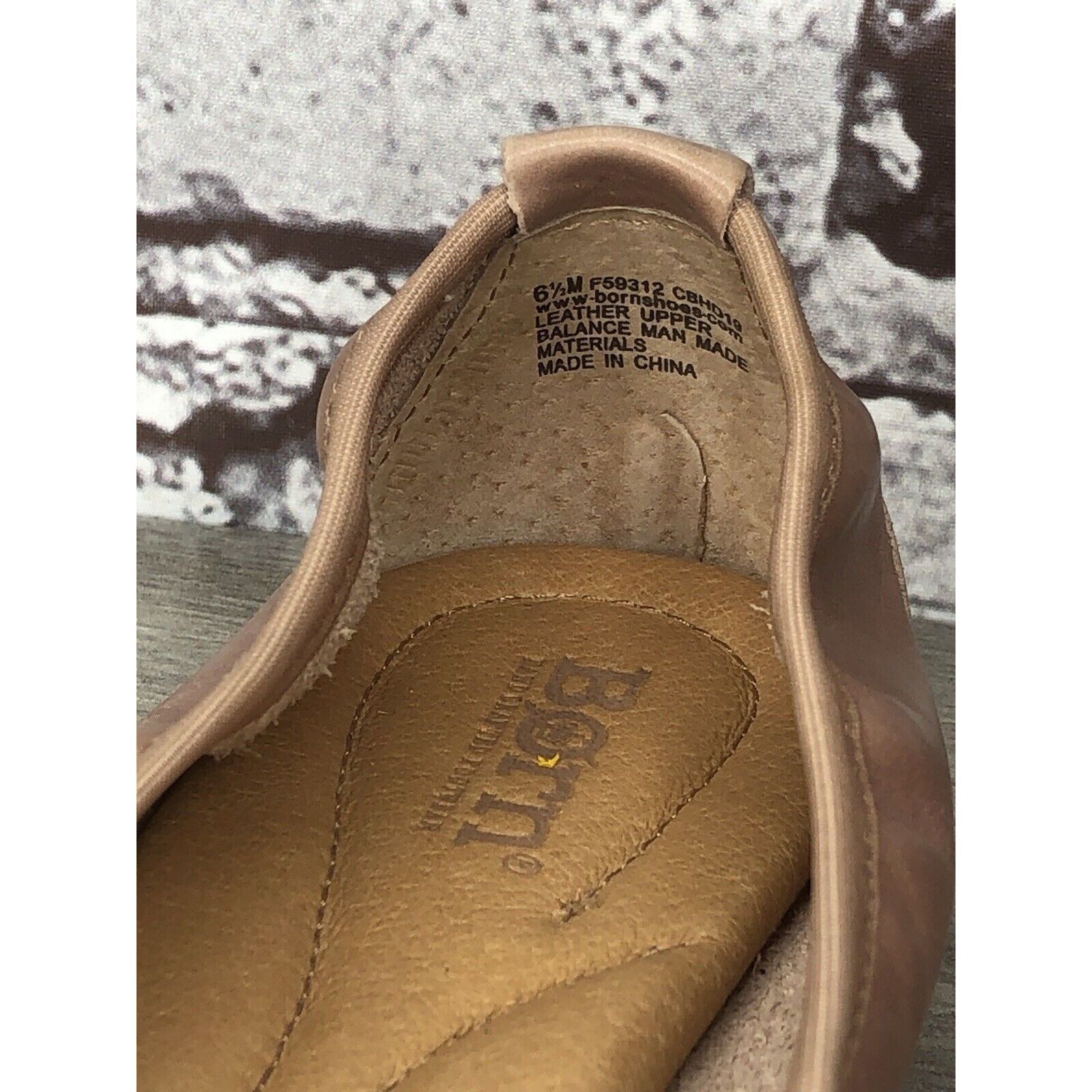 Born Born Footwear Dusty Pink Leather Casual Bow Ballet Flats Wom Size US 6.5 / IT 36.5 - 8 Thumbnail