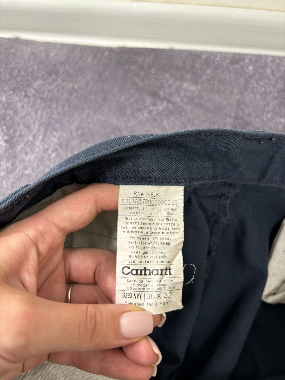 Carhartt Vintage Carhartt Y2K Skate Navy Baggy Blended Twill Pants Size US 38 / EU 54 - 16 Thumbnail