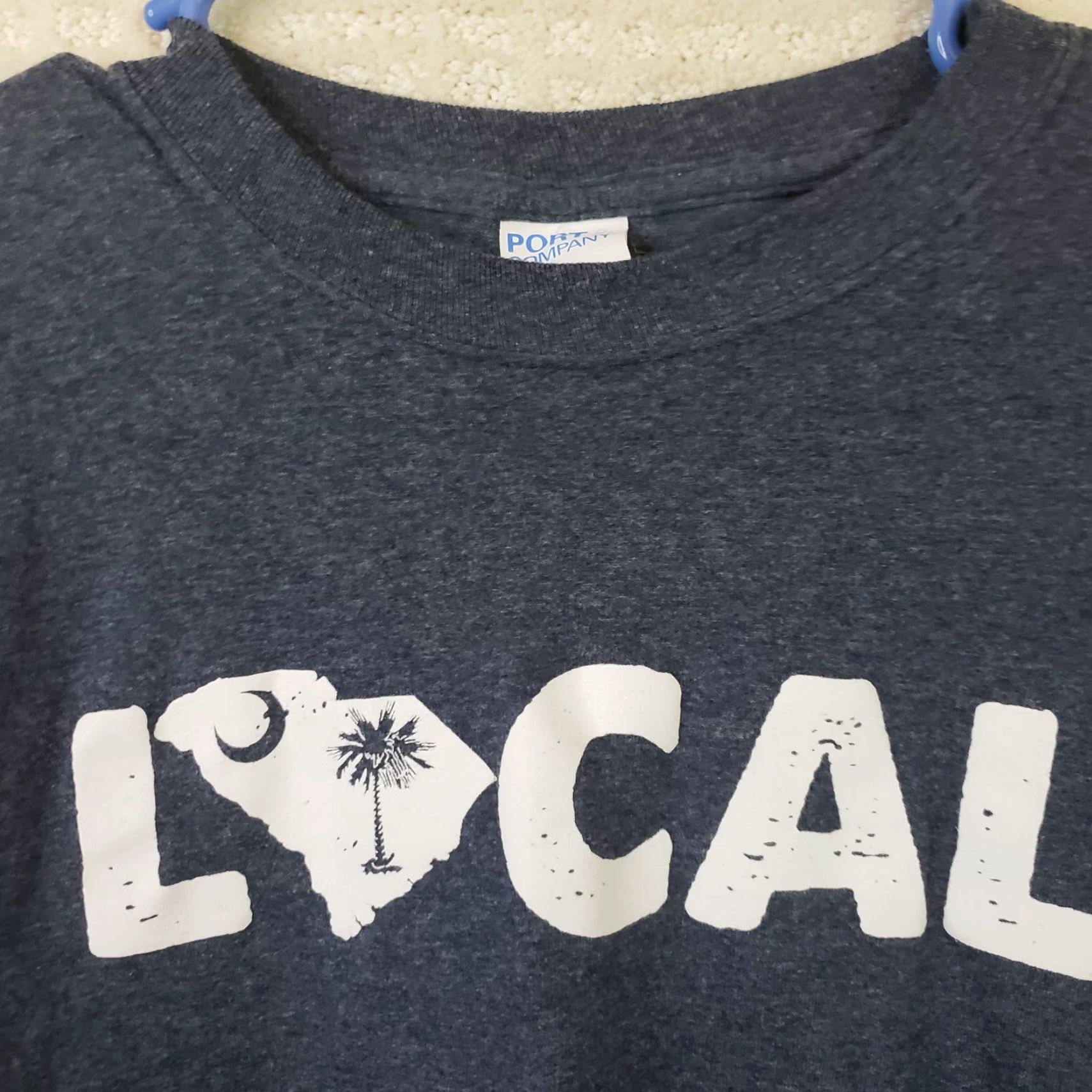 Vintage Port City South Carolina Local T-shirt Mens M Blue USA Pride Cotton Crewneck Short Sleeve Canvas Size US M / EU 48-50 / 2 - 4 Thumbnail