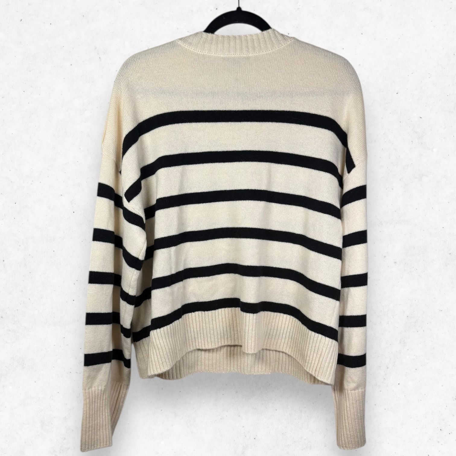 Paige PAIGE Zofia Striped Recycled Wool Blend Sweater Women's L Size L / US 10 / IT 46 - 2 Thumbnail